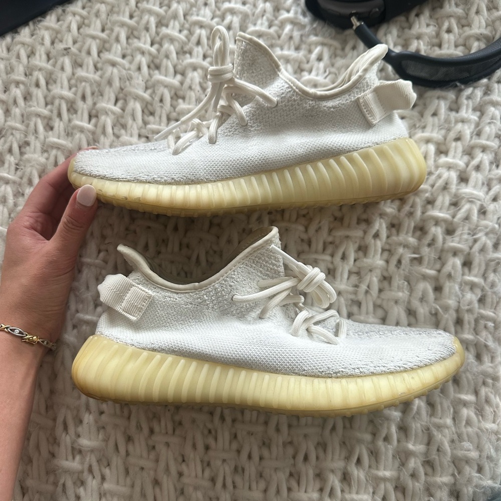 Yeezy White and Cream Women's Shoes